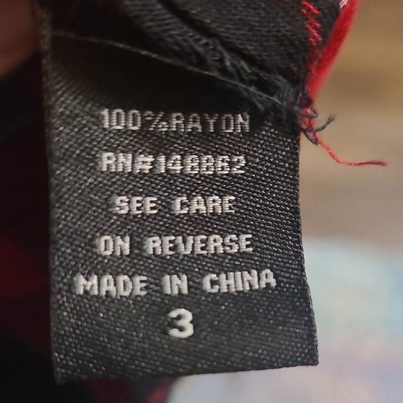 Torrid Red and Black Plaid Shirt - Picture 5 of 6